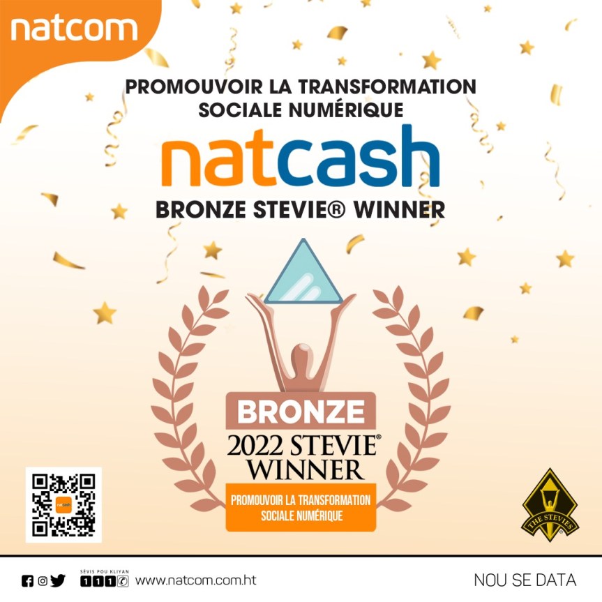 <strong>Stevie Awards&nbsp;: Le service Natcash est parmi les meilleurs dans la catégorie des services financiers et bancaires</strong>