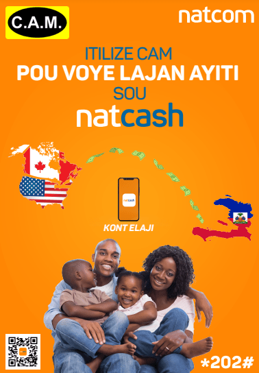 Le service Natcash facilite le transfert d’argent vers&nbsp;Haïti